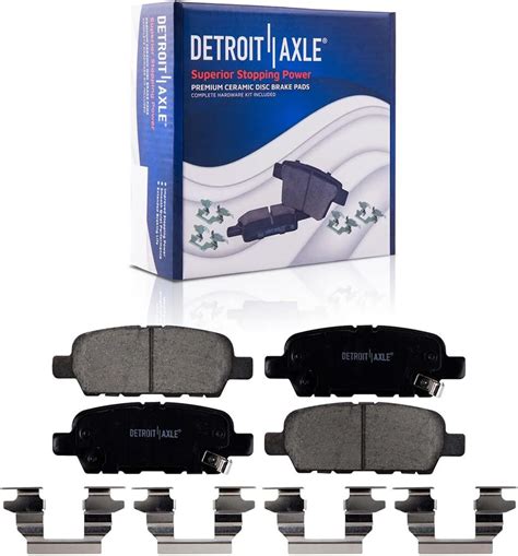 10pc Front & Rear Drilled Slotted Rotors and Ceramic Brake Pads Kit