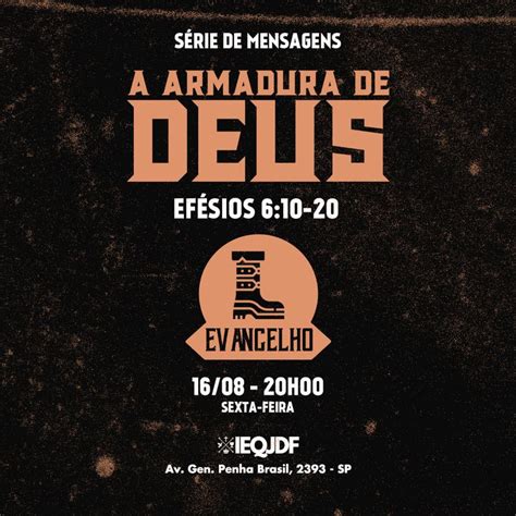 Cartaz A Armadura De Deus Evangelho Efésios 6 10 20 Cartaz