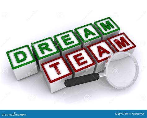 Dream Team Cartoon Vector 34483199
