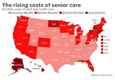 Here’s How Much Elder Care Costs In Your State Marketwatch Disparity Senior Care Elderly