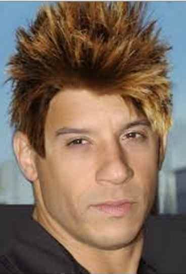 Vin Diesel Shaggy Haircut Blonde Hair Style