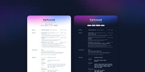 Designer Resume Template Gridfolio Figma