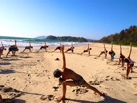 Beach Exercises With Shri Kali Ashram Galgibaga Beach South Goa