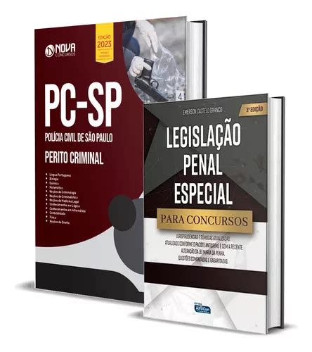 Combo Pc Sp Perito Criminal Legisla O Penal Especial De Professores