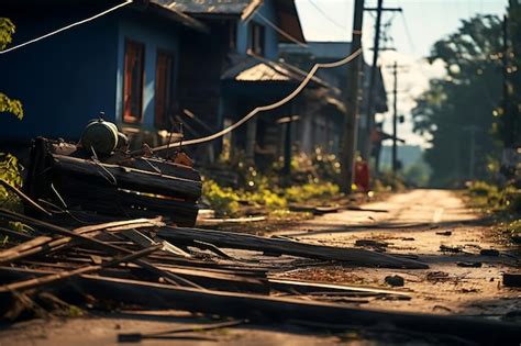 Premium Ai Image Photo Of Collapsed Power Lines