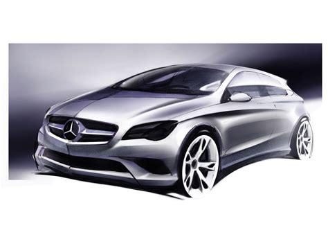 Mercedes Benz A Class Design Sketch Car Body Design