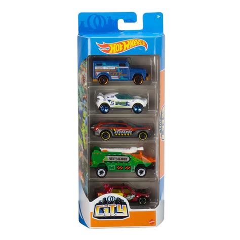 Hot Wheels City Pack Com 5 Carrinhos Mattel Loja Toymania