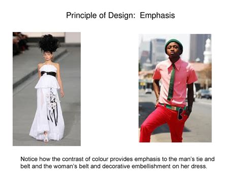 Emphasis Principle Of Design In Clothing