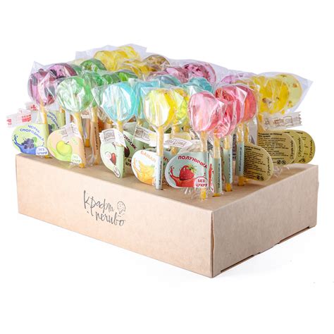 Льодяники БЕЗ цукру на паличці з ягодами ТМ Крафт печиво (9г/шт)(40шт ...