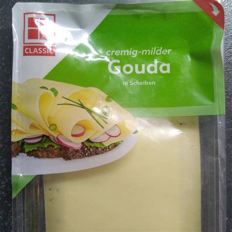 Gouda in Scheiben cremig milder K Classic kalorie kJ a nutriční