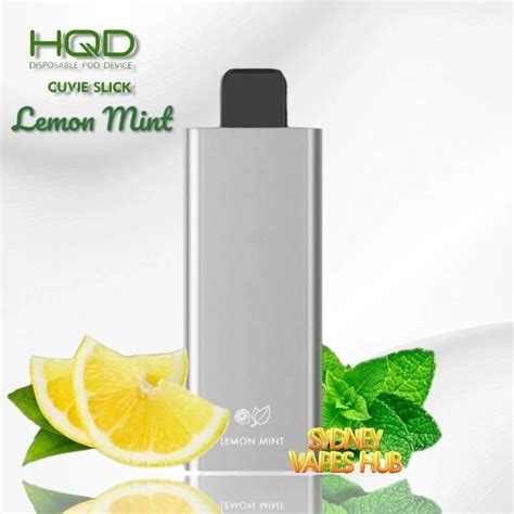 HQD Cuvie Slick 6000 Lemon Mint Refreshing Vaping Best Price Sydney