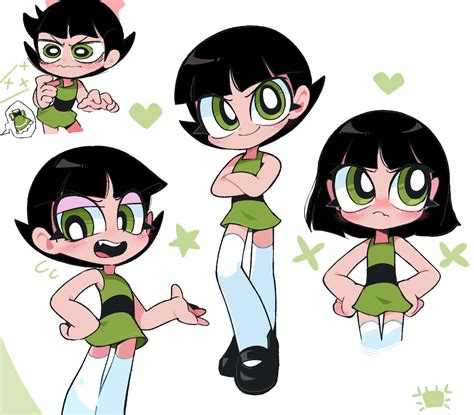 Buttercup Powerpuff Girls Drawn By Kimcrab Danbooru