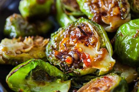 Roasted Brussels Sprouts With Sweet Chili Sauce Recipe Brussel