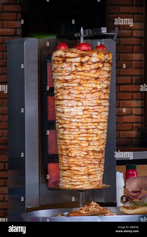 Turkish Doner Kebab Made With Chicken Meat Stock Photo Alamy