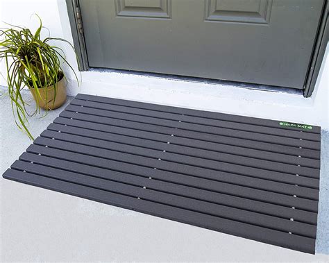 Gray Mat Uv Resistant Hdpe Mat Heavy Duty Waterproof Front Door Mat