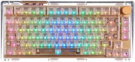 Amazon Kiiboom Phantom Hot Swappable Crystal Gasket Mounted Mechanical Keyboard Bt