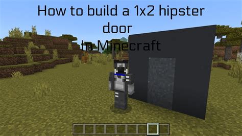 How To Build A 1x2 Hipster Door In Minecraft Bedrock Edition Youtube