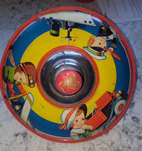 German Spinning Toy Top Tin Toys Vintage Toys