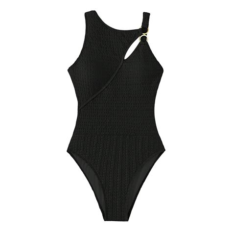 Elegant Monokini For Women Solid Color Slim Backless Triangle Push Up