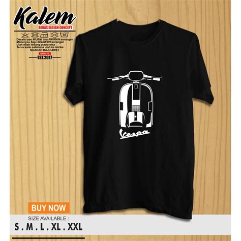 Jual Kaos Distro Vespa Px Kaos Otomotif Shopee Indonesia