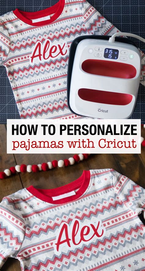 How To Personalize Your Pajamas With Cricut Weekend Craft