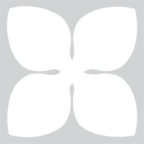 How To Make Paper 4 Petal Flower Free Printable Papercraft Templates