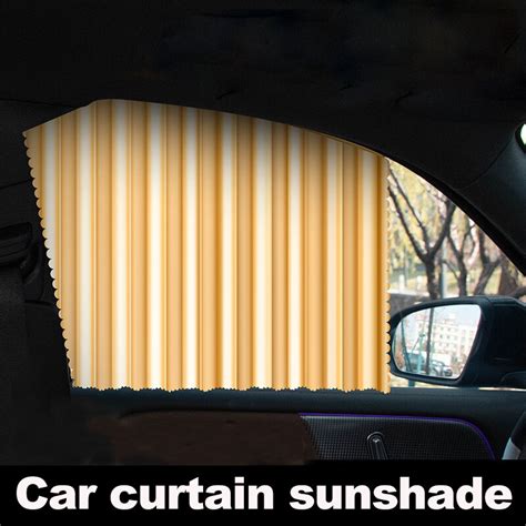 4Ps Set Magnetic Car Curtain Sunshade Sunscreen Window Curtain Magnetic