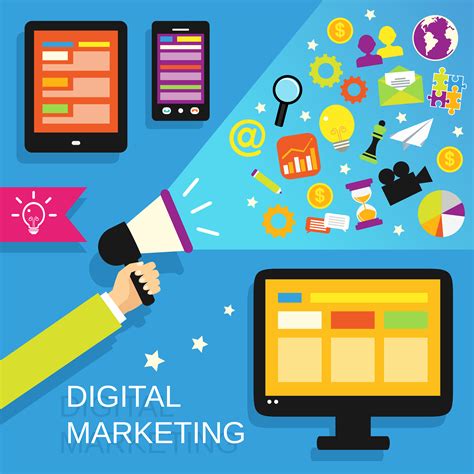 Digital Marketing Set 463650 Vector Art At Vecteezy