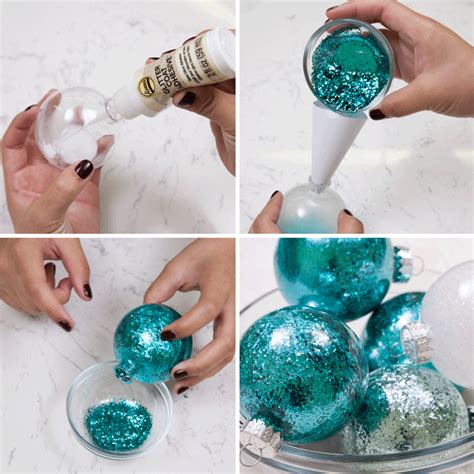 20 Making Glitter Christmas Balls