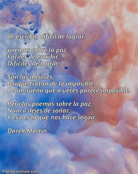 Mejores Poemas Sobre La Paz F Ciles Poemas Online