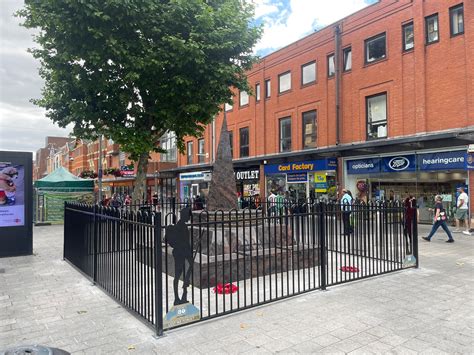 Barrier Erected Around Harrow War Memorial In Town Centre Harrow Online