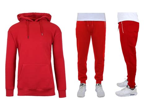 Mens Fleece Lined Hoodie And Jogger Set