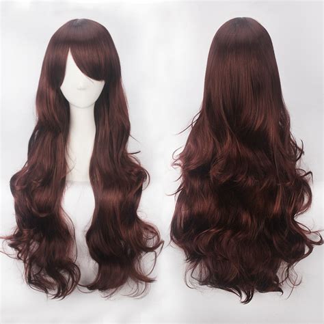 Jual K027 Wig Base Wavy 80 Cm Curly Wanita Cosplay Rambut Palsu Daily