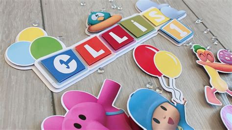 Pocoyo Themed Cake Toppers Personalised With Name And Age Etsy