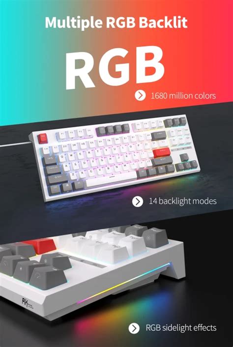 Royal Kludge RK R87 Wired TKL RGB Hot Swappable Gaming Keyboard Vibe