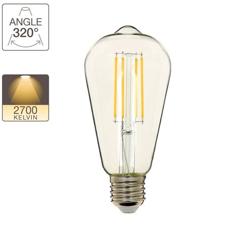 Led Filament Bulb 4w St 64li Bl Flmt St 64 4w Lightron Industries Pvt Ltd