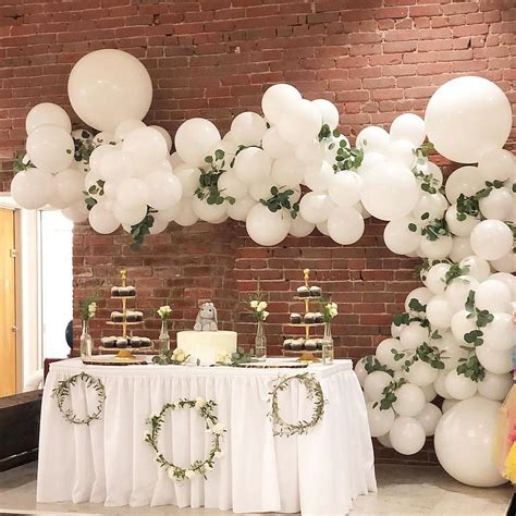 White Balloon Arch Kit Premium White Wedding Backdrop Balloon Arch Kit