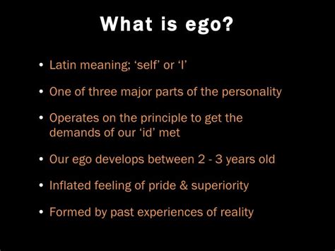 What Is Ego • Latin