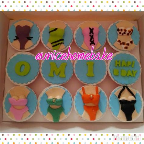 Eunice Home Bake Klang Bikini Themed Cupcake