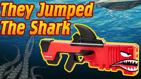 Honest Review The Nerf Roblox Mm2 Shark Seeker What Even Is Shark Fin Action Youtube