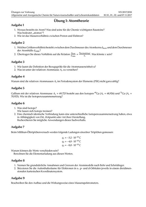 AAC Übung 1 2017 2018 Wintersemester 2017 18 Übungen zur Vorlesung