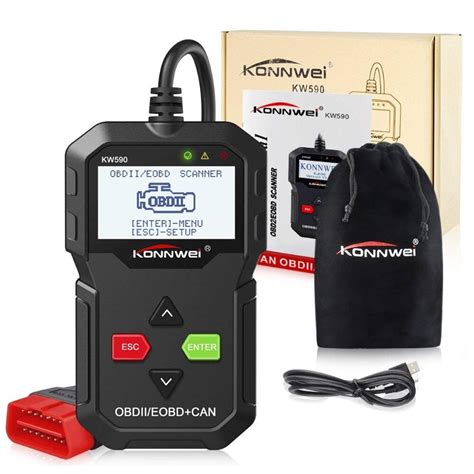 Herramienta de diagnóstico automotriz KW590 autoescáner OBD2 lector