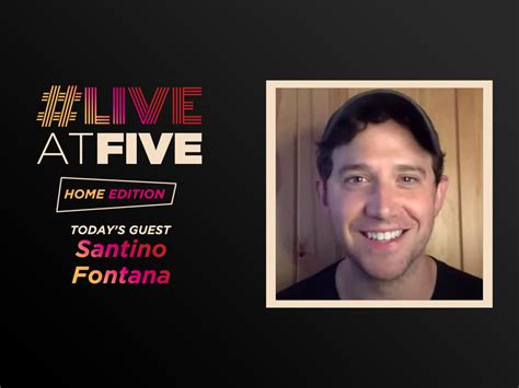 Broadway.com #LiveatFive: Home Edition with Santino Fontana | Broadway ...