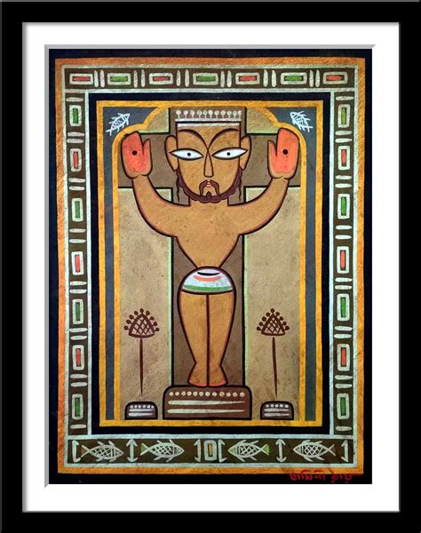 Tallenge Jamini Roy Christ Crucifixion Jamini Roy Bengal School