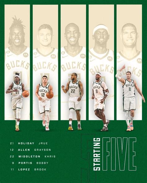 Milwaukee Bucks On Twitter Our Five Tonight