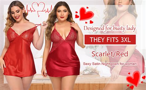 Avidlove Women Lingerie V Neck Nightwear Satin Sleepwear Lace Chemise Mini Teddy At Amazon Women