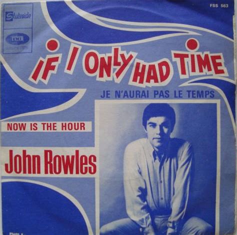 John Rowles If I Only Had Time Vinyl At Discogs