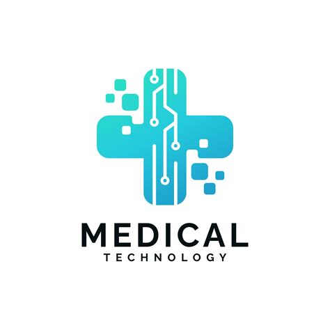 Digital Health Medical Technology Logo Design 7955420 Vector Art At