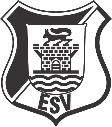 The Esv Logo Is Shown In Black And White