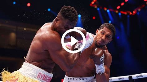 Anthony Joshua Foudroie Francis Ngannou Avec Un Terrible Ko Dans Le